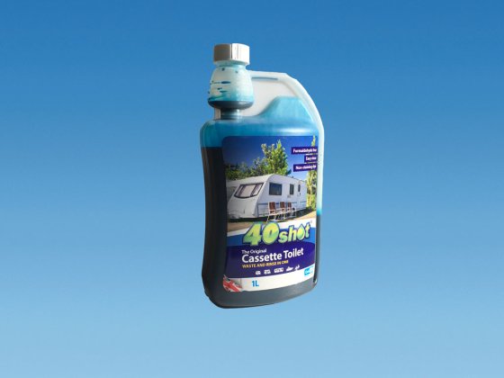 1 Litre 40 Shot BLUE Cassette Toilet Fluid