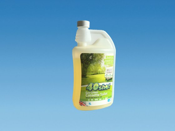 1 Litre 40 Shot ECO GREEN Cassette Fluid