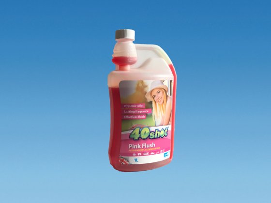 1 Litre 40 Shot PINK Toilet Rinse