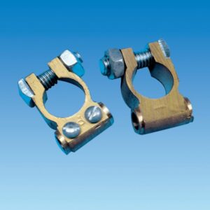 Brass Battery Clamp Set