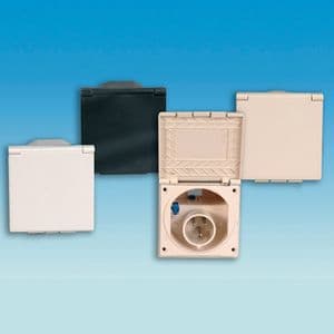  flush mains inlet for caravan / motorhome