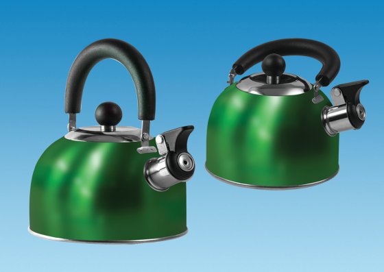 GREEN 1.6 Litre Gas Hob Kettle with Folding Handle