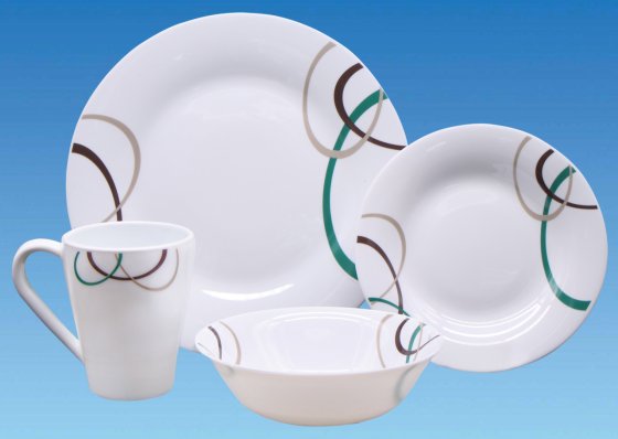 Horizon Orbit - 16 Piece Opalware Dining Set